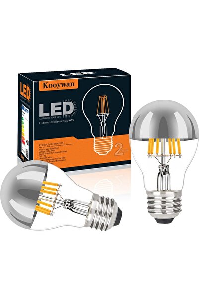 Generic KOOYWAN Silver Crown LED Bulb E27 Dimmable 6W (60W) 2700K Warm White - Pack of 2