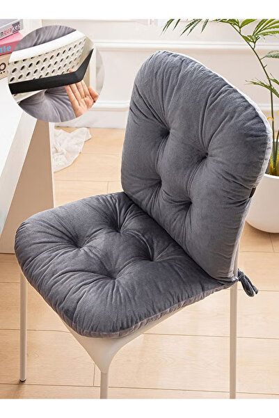 Generic Chair Cushion Memory Foam Seat Cushion with Straps Single Seat Cushion Suitable for Back Relaxation
