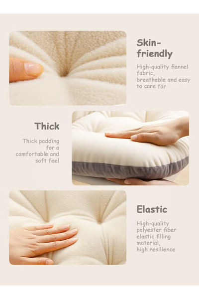 Generic Chair Cushion Memory Foam Seat Cushion with Straps Single Seat Cushion Suitable for Back Relaxation