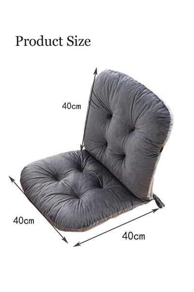 Generic Chair Cushion Memory Foam Seat Cushion with Straps Single Seat Cushion Suitable for Back Relaxation