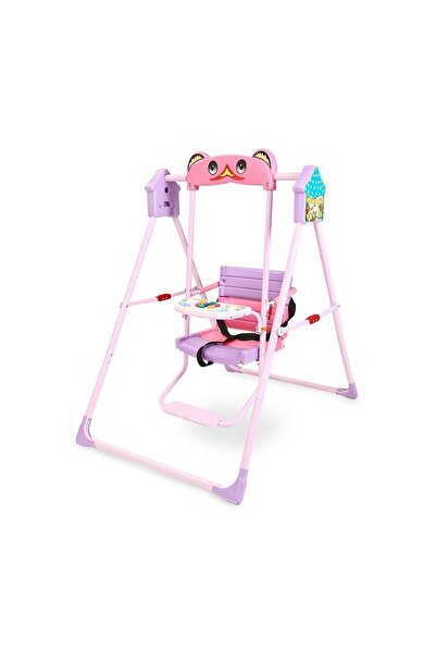 Toybox Indoor Outdoor Musical Baby Swing With Safety Seat, Pink