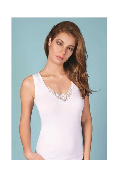 pilelistore Berrak Women's Laced Wide Strap Tank Top