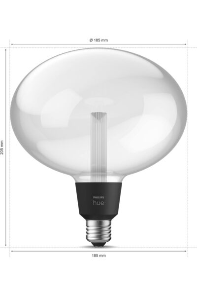 Philips Hue Smart LED Bulb, White & Color, Edison Screw E27, 6.5W