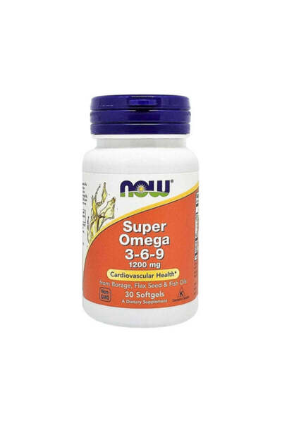 Now Fish Oil Super Omega 3-6-9 1200 mg 30 Softgels