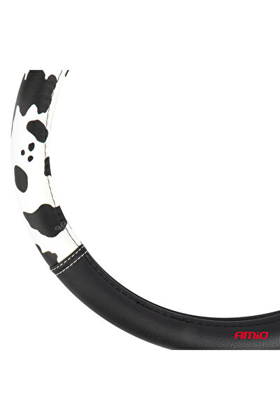 AMIO Car steering wheel cover, model SWC-62, size M, steering wheel diameter 37-39 cm