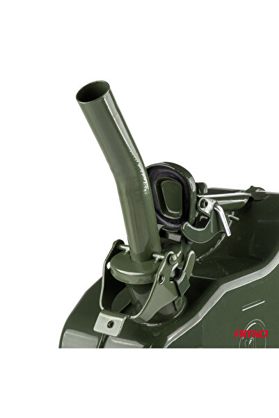 AMIO Removable metal funnel for 5L, 10L and 20L tin cans, green color