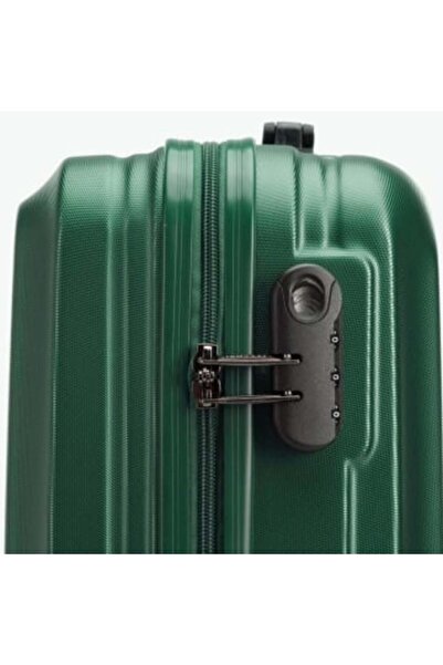 BSG TECH Cabin Trolley 40 x 30 x 20 cm Wizzair Compliant, Durable Suitcase with Lock, Green