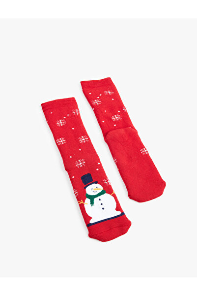 Koton Christmas Themed Cotton Socks