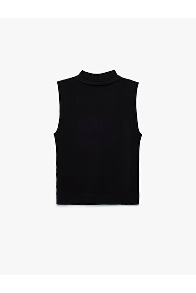 Koton Vestă tricotată cu decolteu în V cu nasturi