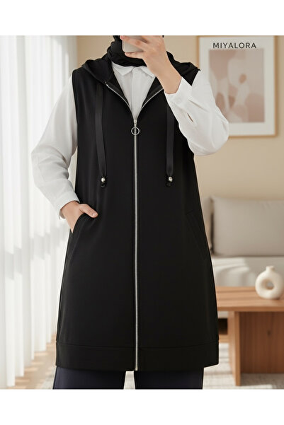 Genel Markalar Penye Zarif Yelek Kapşonlu