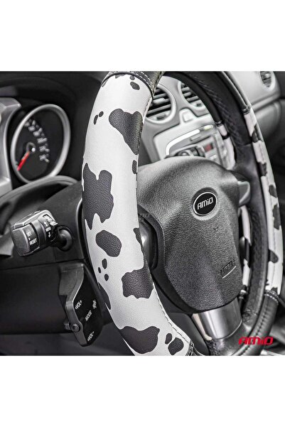 AMIO Car steering wheel cover, model SWC-62, size M, steering wheel diameter 37-39 cm