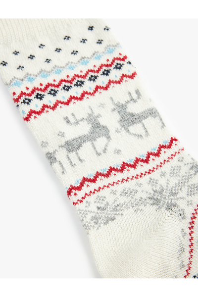 Koton Πρωτοχρονιάτικες κάλτσες με θέμα το μαλλί προβάτου