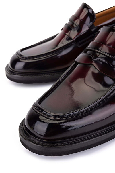 Tamer Tanca Erkek Hakiki Deri Bordo Klasik Ayakkabı