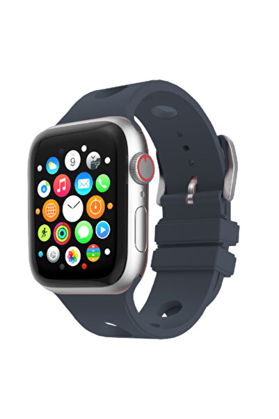 zore Watch 7 41mm Hollowed-Out Design Krd-147 Silicone Band - Midnight