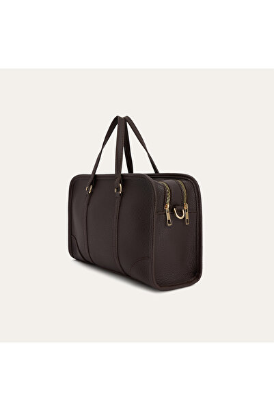 Mudo Leather Look Shoulder Bag with Stitching Details