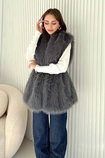 Melike Tatar Belted Fur Vest 32-3705