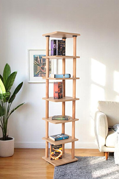 Eymense Pia 7 Raflı Kitaplık Çok Amaçlı Dolap