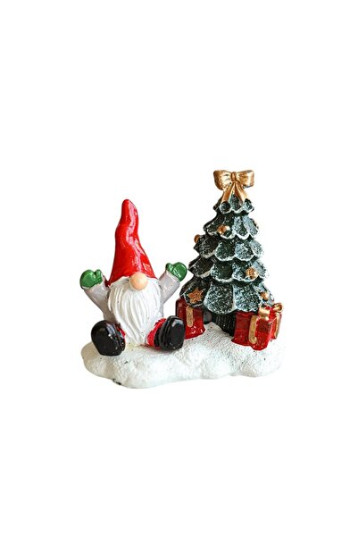 OEM Resin Christmas Ornament for Decoration Model Mrs. Christmas with Tree, Office Decoration