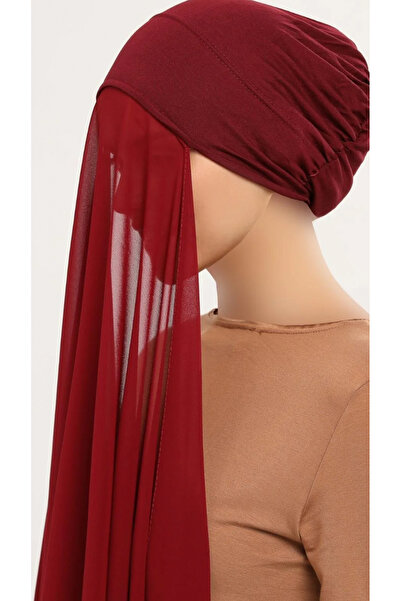 outline Plain headscarf with a cotton hat in multiple colors