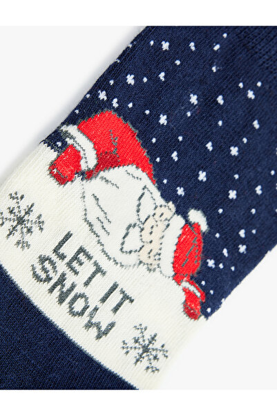 Koton Памучни чорапи с коледна тематика