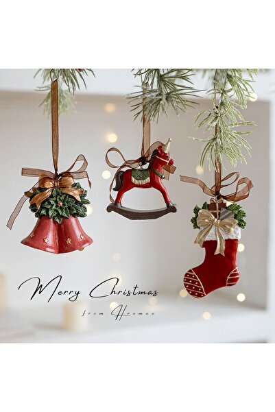 OEM Christmas Decoration, Flippy, for Tree, Bell Model, 8 x 7 cm, Resin, Multicolor