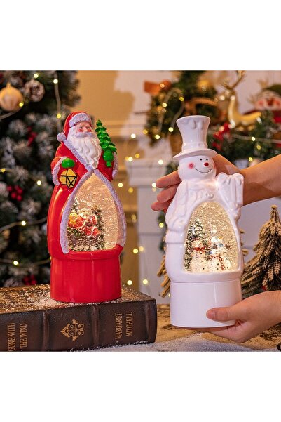 OEM Christmas Decoration Snowman Model, Globe Lantern with LED Lighting and Snow Effect,