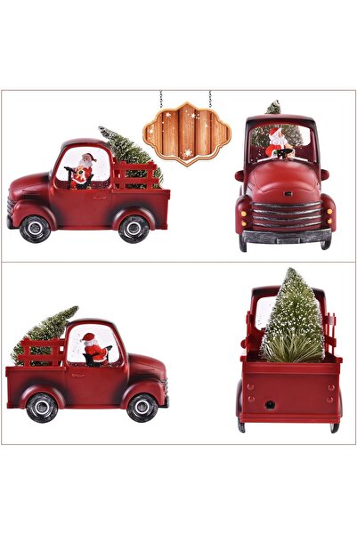 OEM Christmas Decoration, Car Type, Santa Claus Figurine with Tree, 3 Modes, Musical Function, Snow