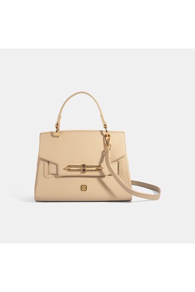 Desa Geantă de mână cu curea de umăr bej pentru femei