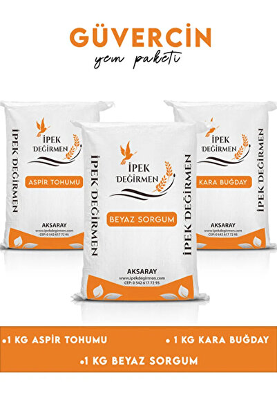 İpek Değirmen 3 KG Premium Güvercin Yemi Kara Buğday Sorgum Aspir