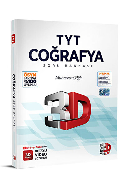 3D Yayınları TYT Coğrafya Soru Bankası Yeni Basım 2025 2026 Sezon