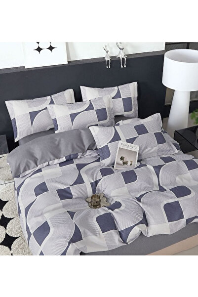 Pucioasa Double Bedding Set, Reversible 2-Sided Design, 6 Pieces (SR-568)