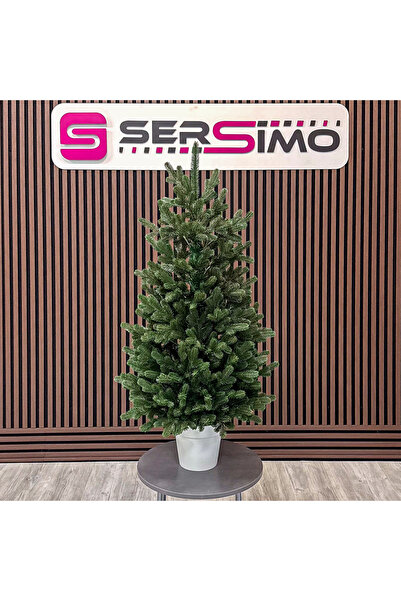 OEM Brad artificial Christmas Deluxe , Viena Elite verde in ghiveci, 3D, 110 cm