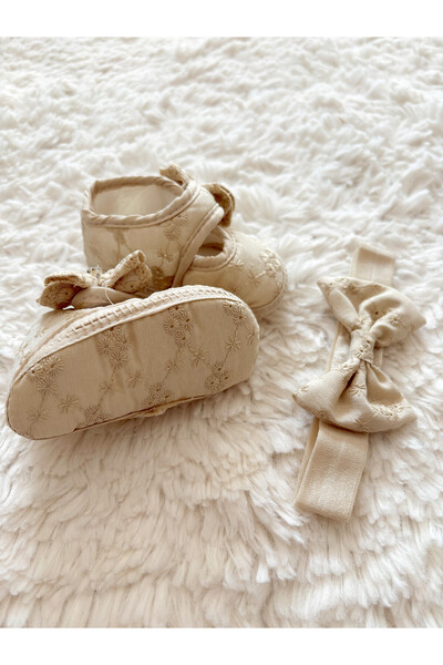 Cloudy Baby Girl Frilly Booties Newborn Mevlüt Daily Booties