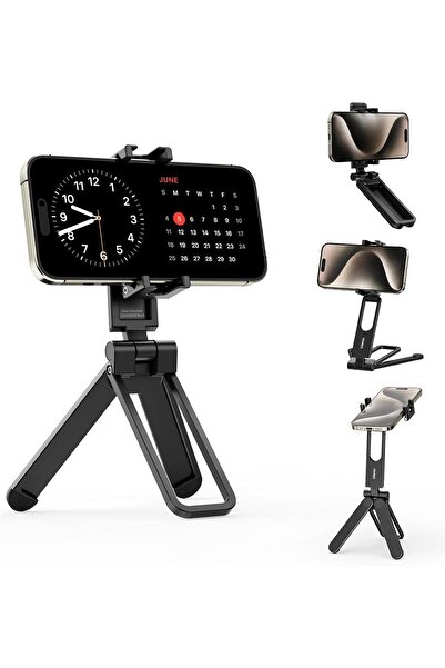 ulanzi حامل ثلاثي للهاتف قابل للطي MA26 - حامل ثلاثي لتصوير الفيديو مع حذائين باردين