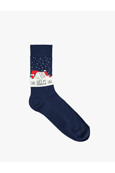 Koton Памучни чорапи с коледна тематика