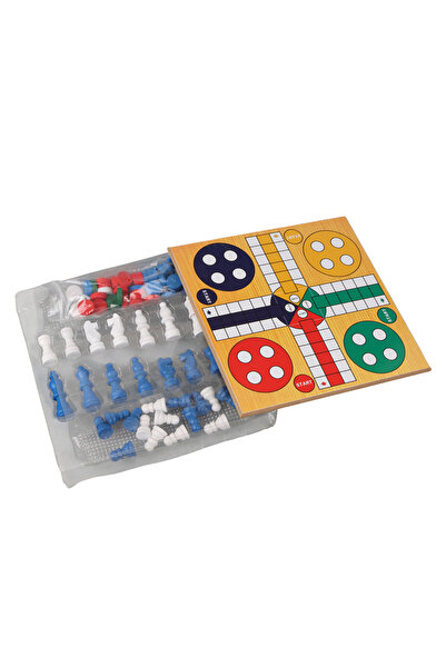 ESER 3-Piece Wooden Game Set (Chess - Checkers - Backgammon)