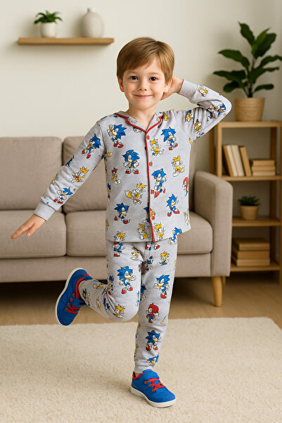 minitrends Štampana noćna košulja za dečake, set pidžama