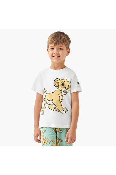 Disney The Lion King Print T-shirt and Shorts Set