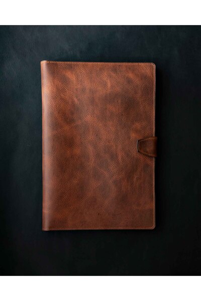 H&B Leather Craft El Yapımı Hakiki Deri Macbook Organizer