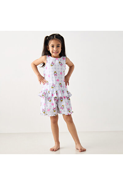 Disney All-Over Daisy Duck Print Sleeveless Top and Short Set