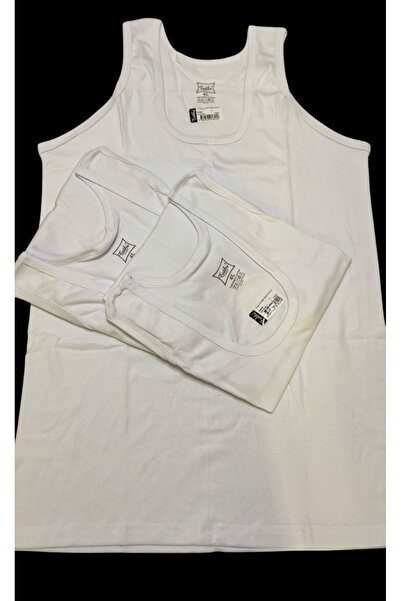 Tutku Marka Erkek Çocuk Penye Atlet %100 Pamuk 3'lü Baskısız Beyaz