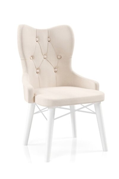 Desire Babyface Petra Scaun Picior De Carpen Vopsit În Alb, Clasa 1 - Furniture