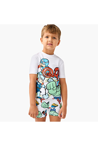 Marvel Avengers Print Swimwear Set