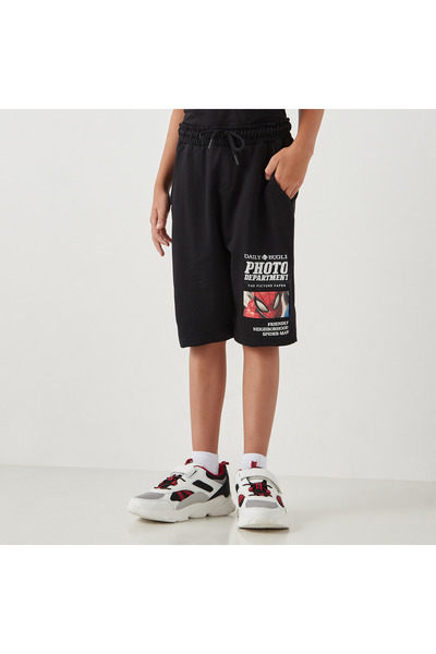 Marvel Spider-Man Print T-shirt and Shorts Set