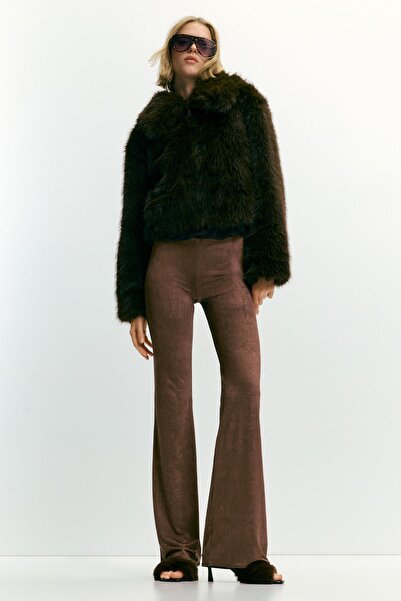 Pull & Bear Kahverengi çan paça pantolon