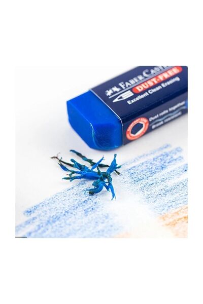 Faber Castell Faber-Castell Exam Eraser Dust Free Blue (18 72 02) 5130187170 (Pack of 24)