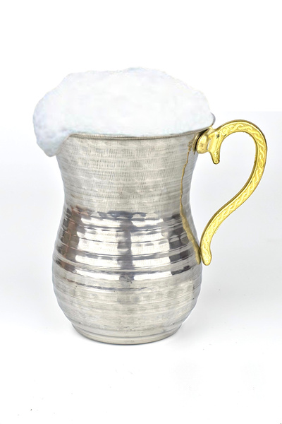 Binbir Trend Chrome Steel Ayran Cup – 300 ml (with Options for 1 / 10 / 30 / 50 Pieces)