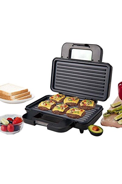 Bukela Grill Maker – Non-Stick, Thermostat Control, Cool-Touch (1000W)