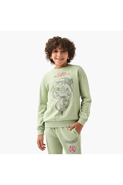 SPACETOON Dragonball Z Print Sweatshirt and Jogger Set