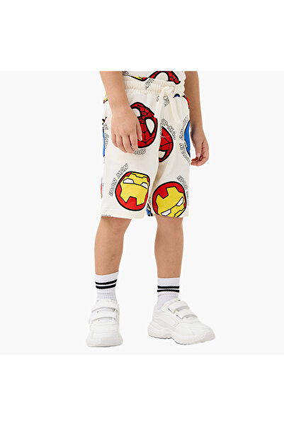 Marvel Avengers Print T-shirt and Shorts Set